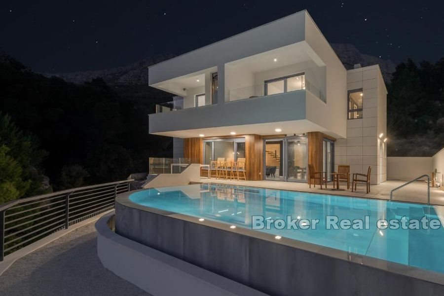 020 2018 193 Makarska newly built villa with pool for sale